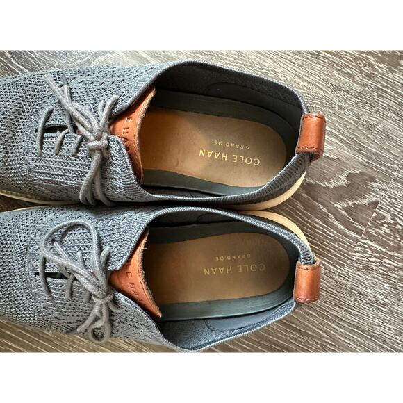 Cole Haan Men’s Original Grand Wingtip Stitchlite Oxford Dark Gray Sz. 12 - Picture 9 of 13